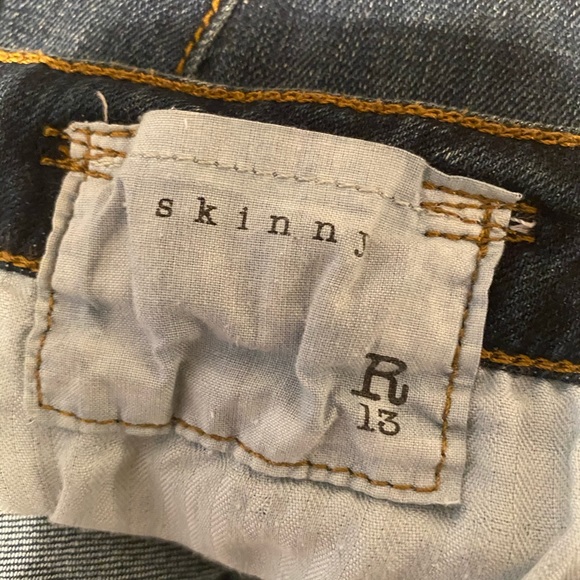 R13 Classic Women’s Skinny Jean SZ 24 - Picture 5 of 9